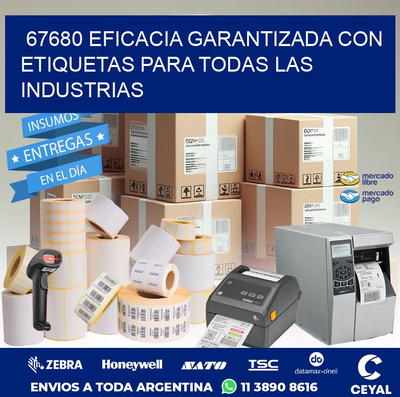 67680 EFICACIA GARANTIZADA CON ETIQUETAS PARA TODAS LAS INDUSTRIAS