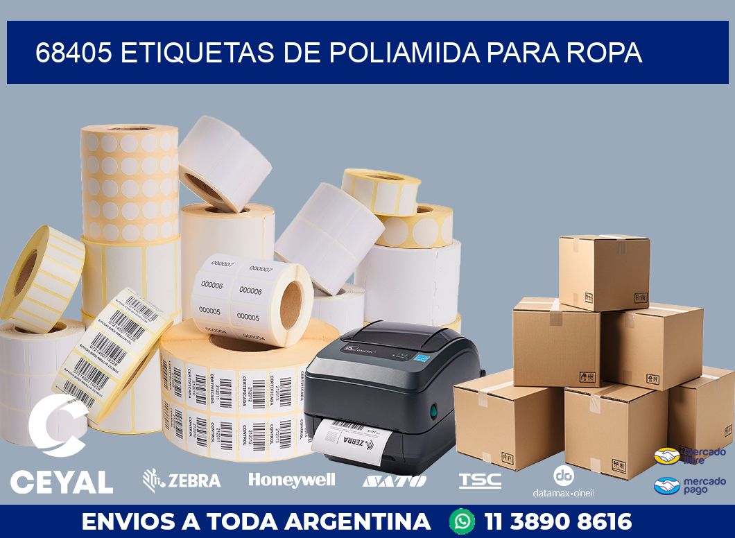 68405 ETIQUETAS DE POLIAMIDA PARA ROPA