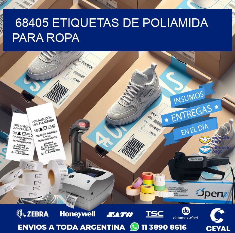 68405 ETIQUETAS DE POLIAMIDA PARA ROPA