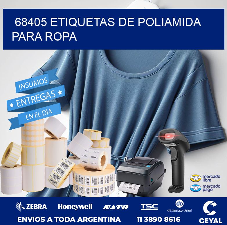 68405 ETIQUETAS DE POLIAMIDA PARA ROPA