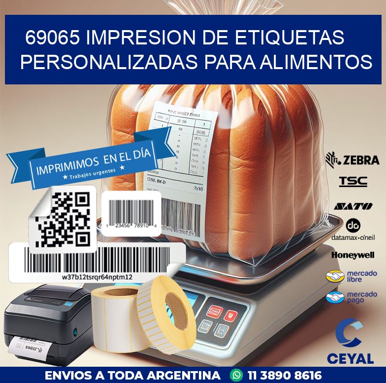 69065 IMPRESION DE ETIQUETAS PERSONALIZADAS PARA ALIMENTOS