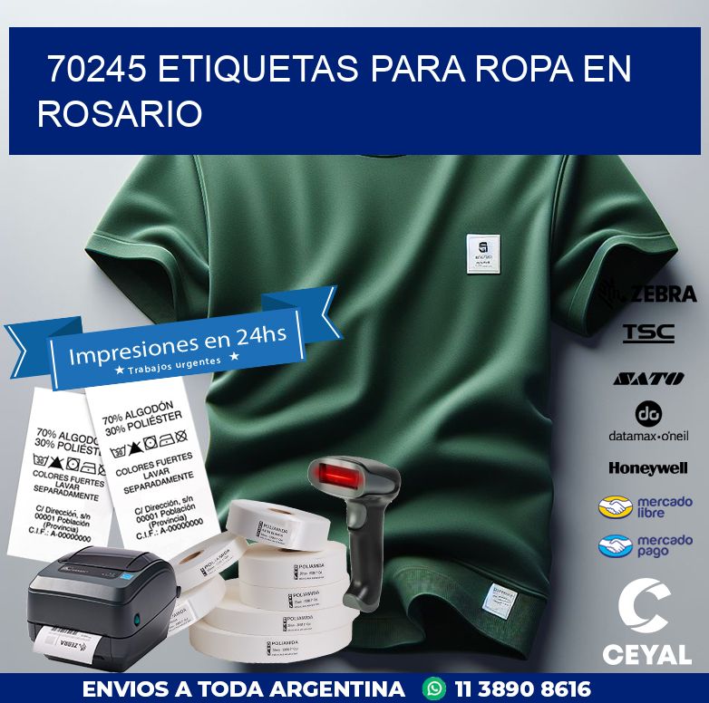 70245 ETIQUETAS PARA ROPA EN ROSARIO