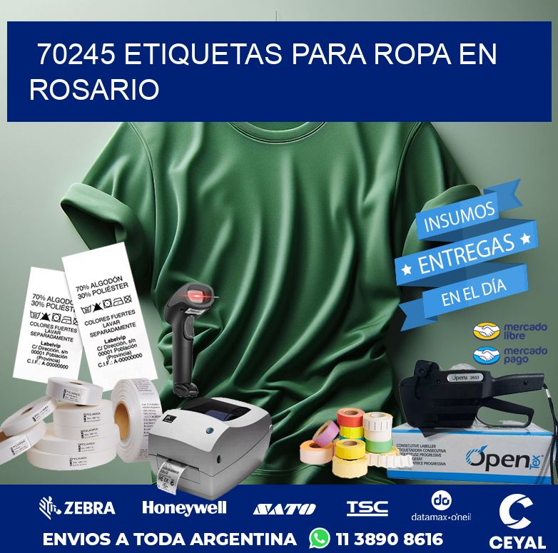 70245 ETIQUETAS PARA ROPA EN ROSARIO