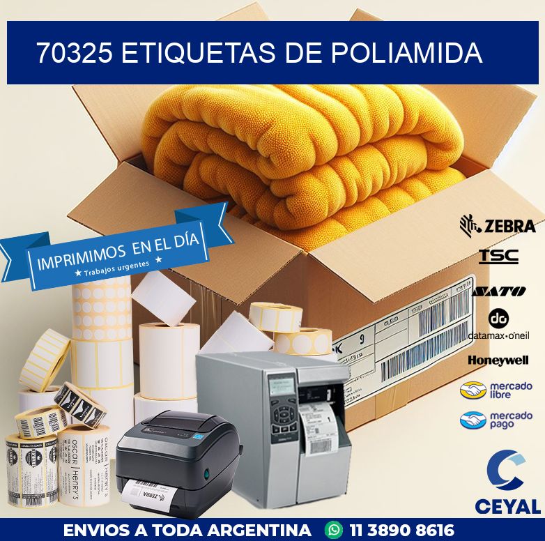 70325 ETIQUETAS DE POLIAMIDA