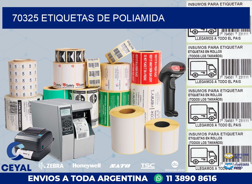 70325 ETIQUETAS DE POLIAMIDA