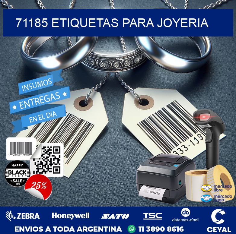71185 ETIQUETAS PARA JOYERIA