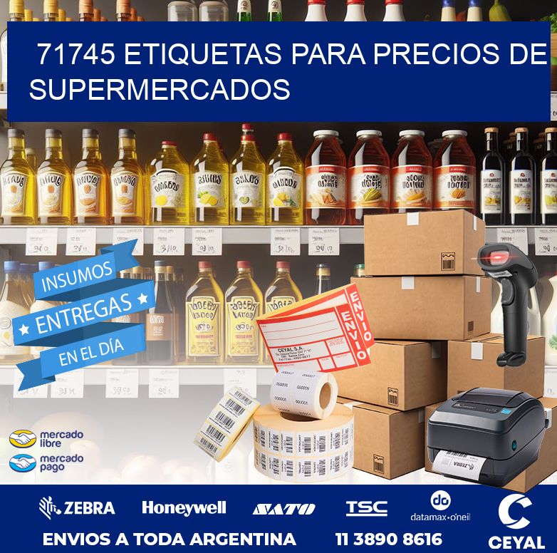 71745 ETIQUETAS PARA PRECIOS DE SUPERMERCADOS
