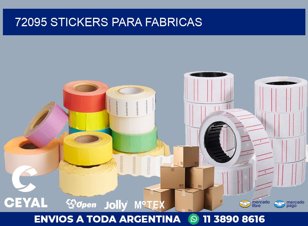 72095 STICKERS PARA FABRICAS