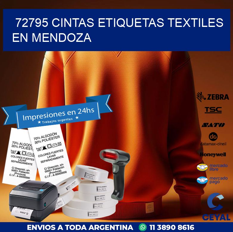 72795 CINTAS ETIQUETAS TEXTILES EN MENDOZA