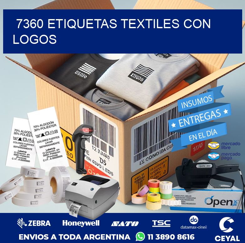 7360 ETIQUETAS TEXTILES CON LOGOS
