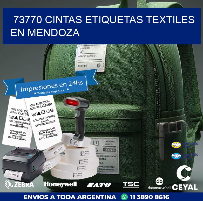 73770 CINTAS ETIQUETAS TEXTILES EN MENDOZA