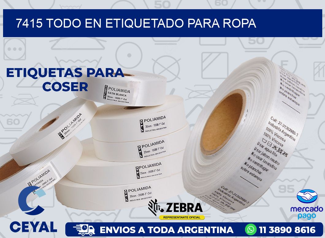 7415 TODO EN ETIQUETADO PARA ROPA
