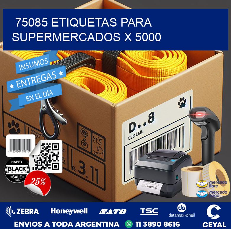 75085 ETIQUETAS PARA SUPERMERCADOS X 5000
