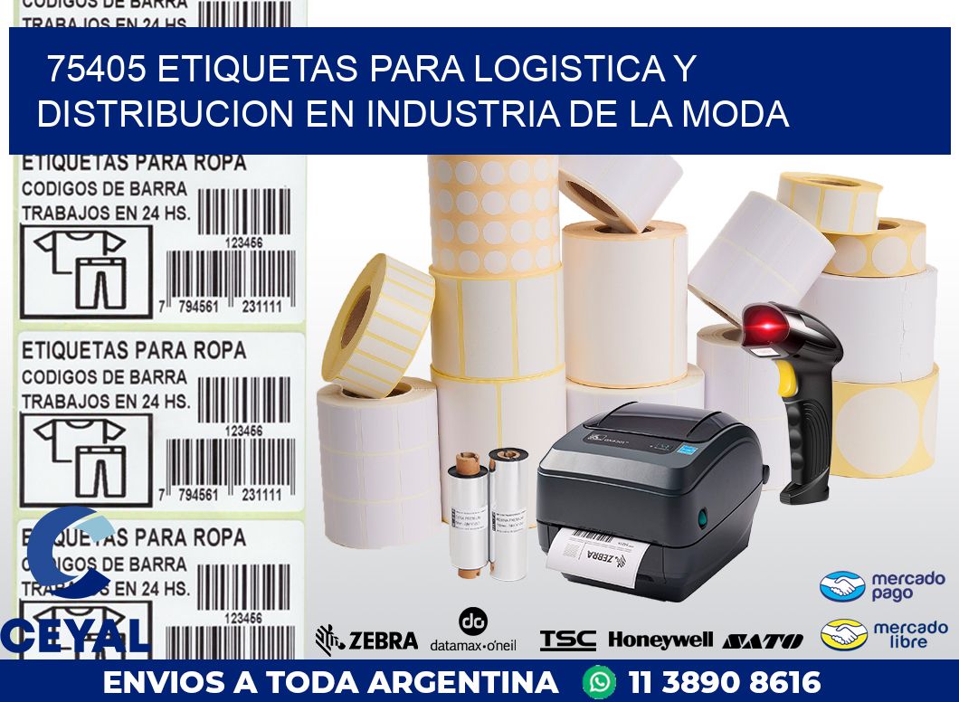 75405 ETIQUETAS PARA LOGISTICA Y DISTRIBUCION EN INDUSTRIA DE LA MODA
