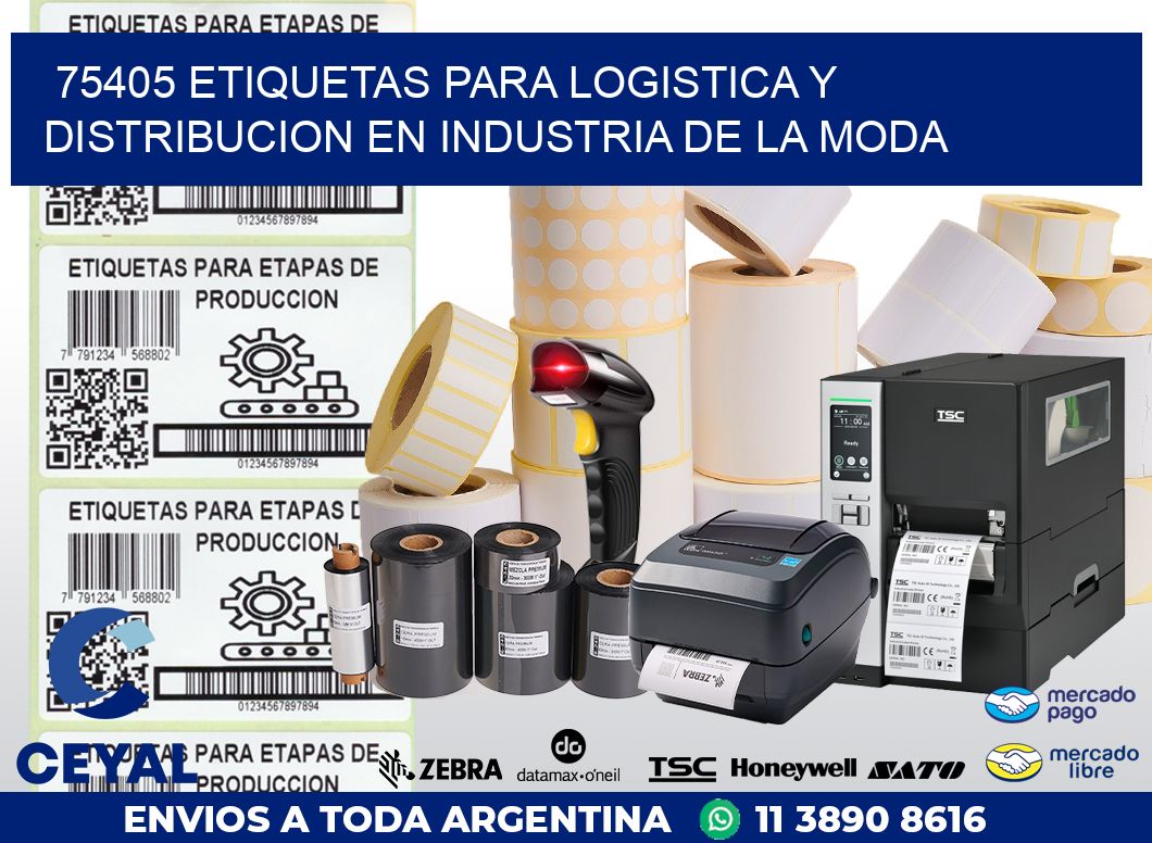 75405 ETIQUETAS PARA LOGISTICA Y DISTRIBUCION EN INDUSTRIA DE LA MODA