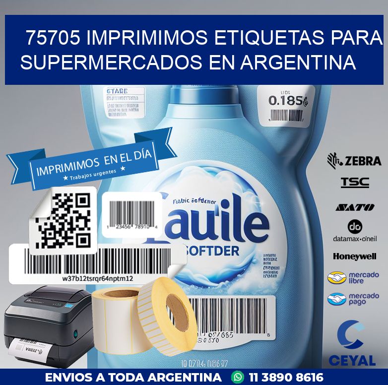 75705 IMPRIMIMOS ETIQUETAS PARA SUPERMERCADOS EN ARGENTINA