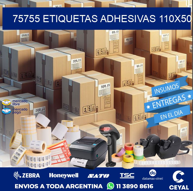 75755 ETIQUETAS ADHESIVAS 110X50