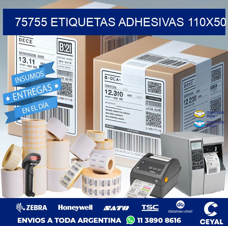 75755 ETIQUETAS ADHESIVAS 110X50