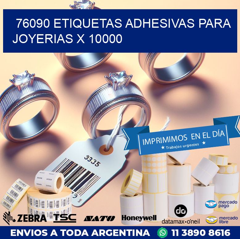 76090 ETIQUETAS ADHESIVAS PARA JOYERIAS X 10000