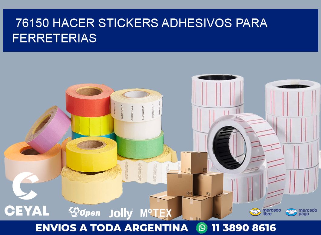 76150 HACER STICKERS ADHESIVOS PARA FERRETERIAS