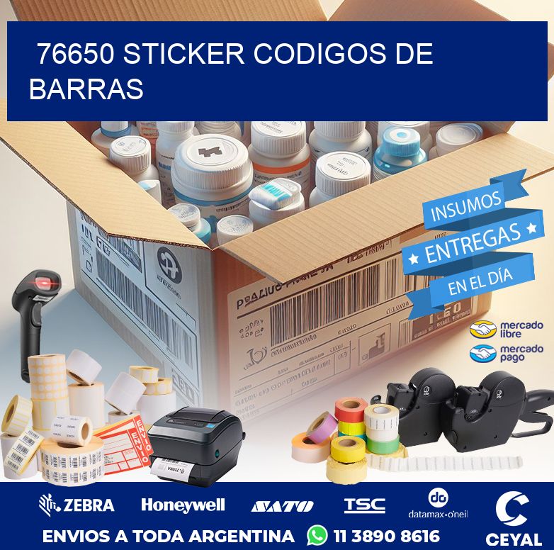 76650 STICKER CODIGOS DE BARRAS