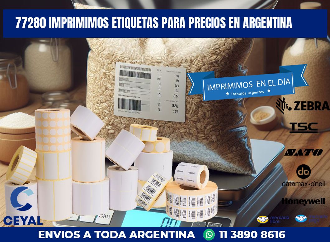 77280 IMPRIMIMOS ETIQUETAS PARA PRECIOS EN ARGENTINA