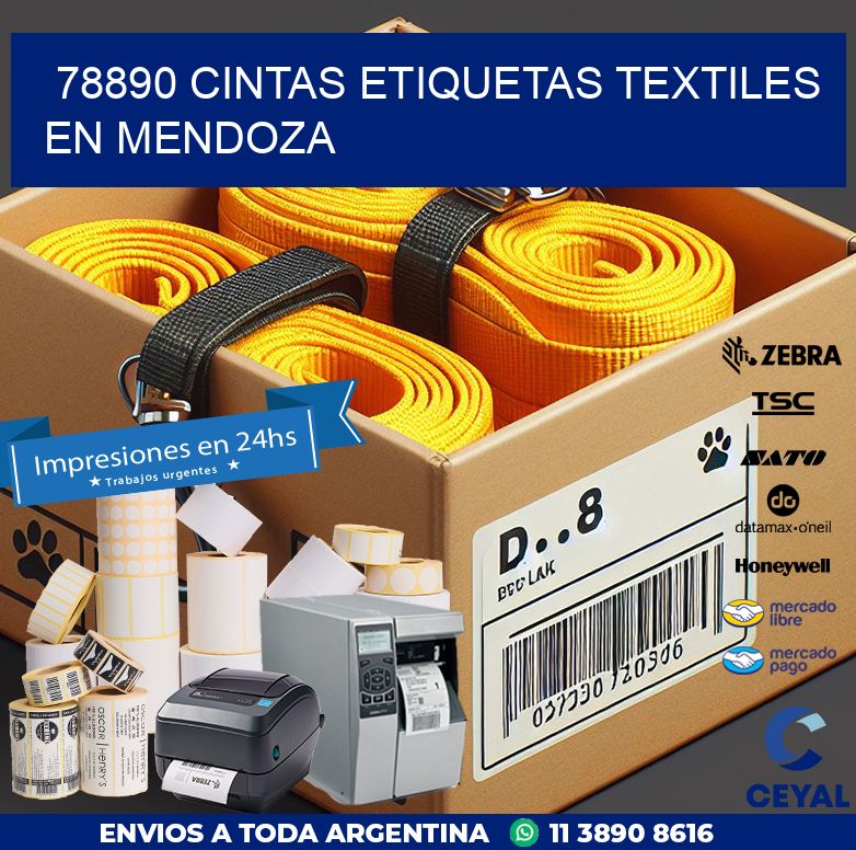 78890 CINTAS ETIQUETAS TEXTILES EN MENDOZA