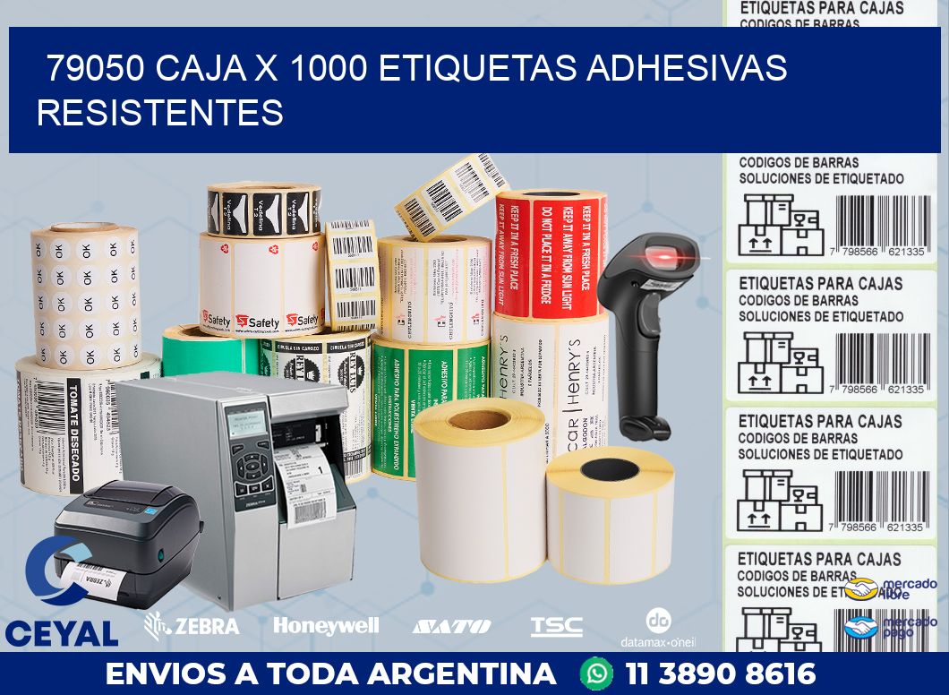79050 CAJA X 1000 ETIQUETAS ADHESIVAS RESISTENTES