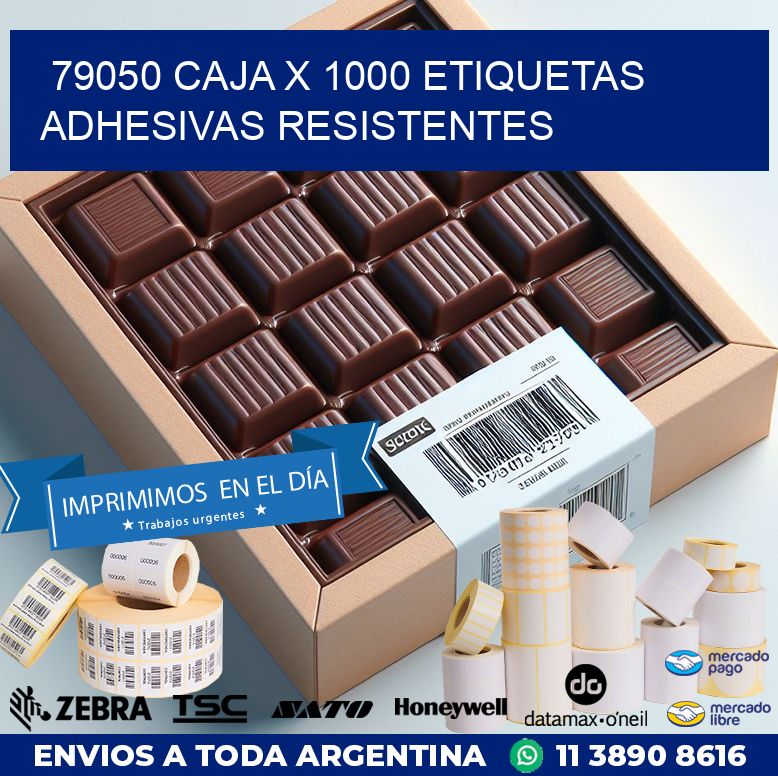 79050 CAJA X 1000 ETIQUETAS ADHESIVAS RESISTENTES