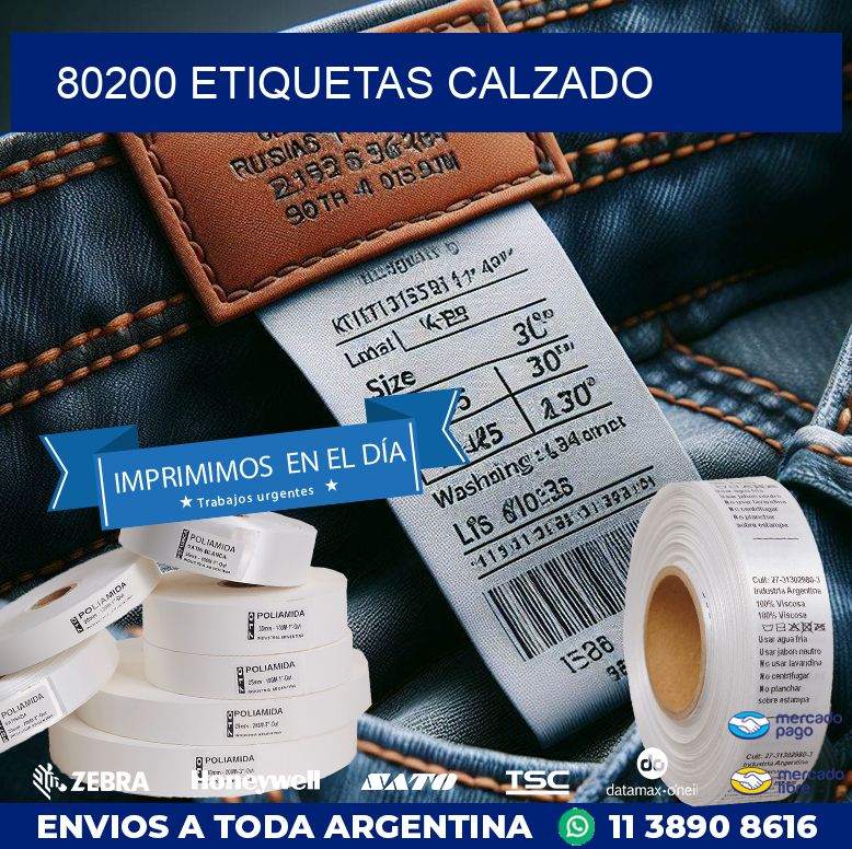 80200 ETIQUETAS CALZADO