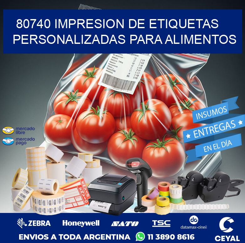 80740 IMPRESION DE ETIQUETAS PERSONALIZADAS PARA ALIMENTOS