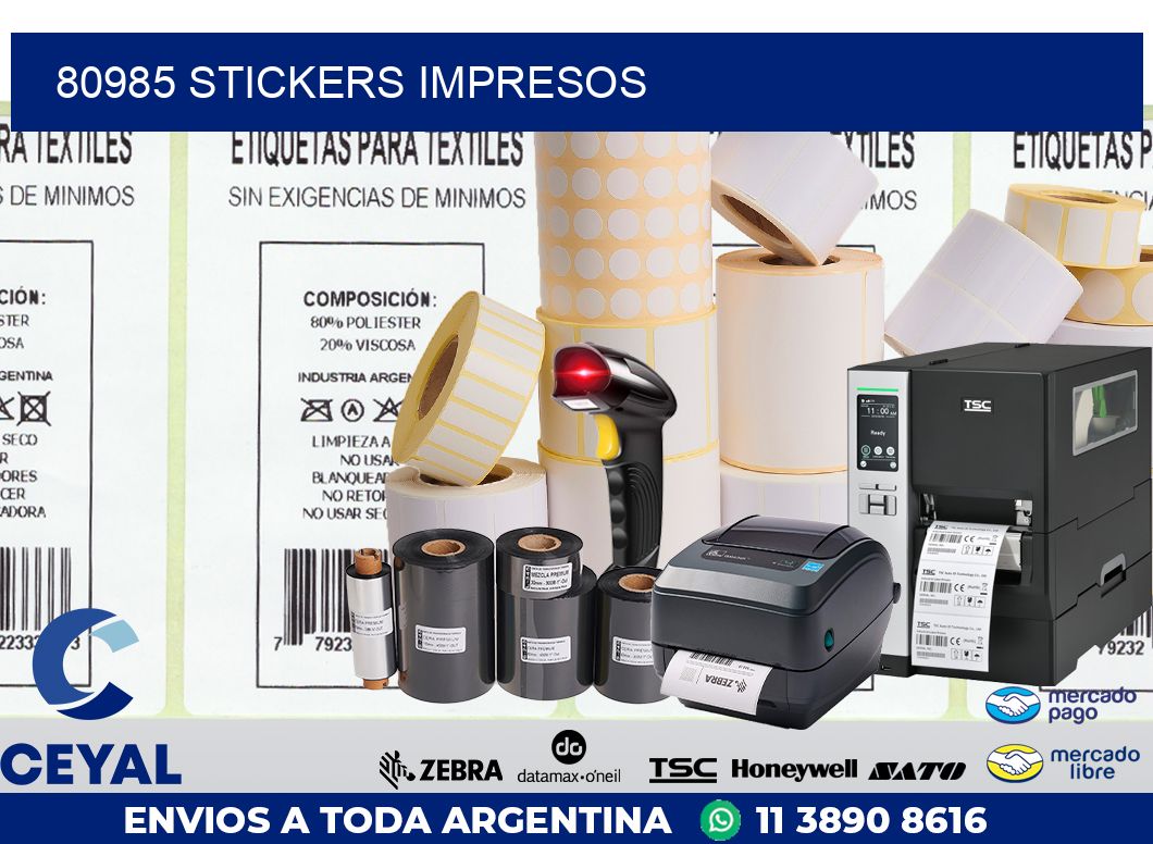 80985 STICKERS IMPRESOS