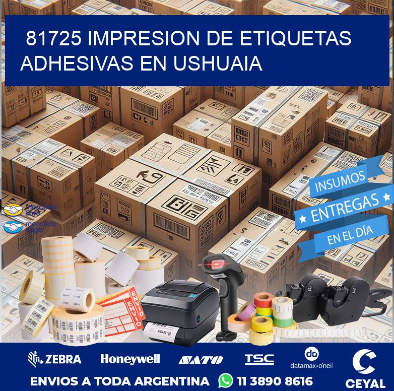 81725 IMPRESION DE ETIQUETAS ADHESIVAS EN USHUAIA