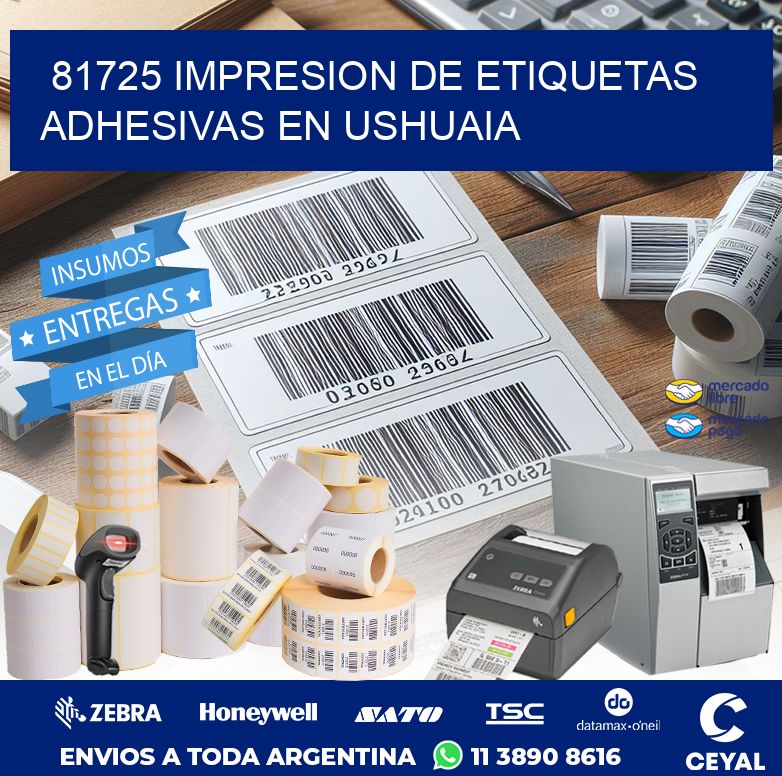 81725 IMPRESION DE ETIQUETAS ADHESIVAS EN USHUAIA