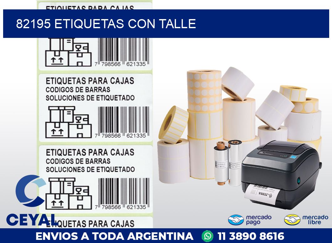 82195 ETIQUETAS CON TALLE