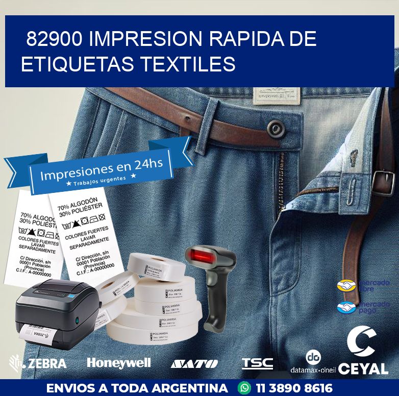 82900 IMPRESION RAPIDA DE ETIQUETAS TEXTILES