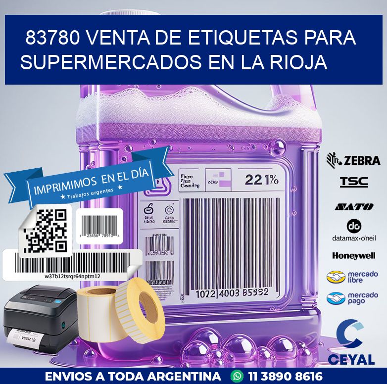 83780 VENTA DE ETIQUETAS PARA SUPERMERCADOS EN LA RIOJA