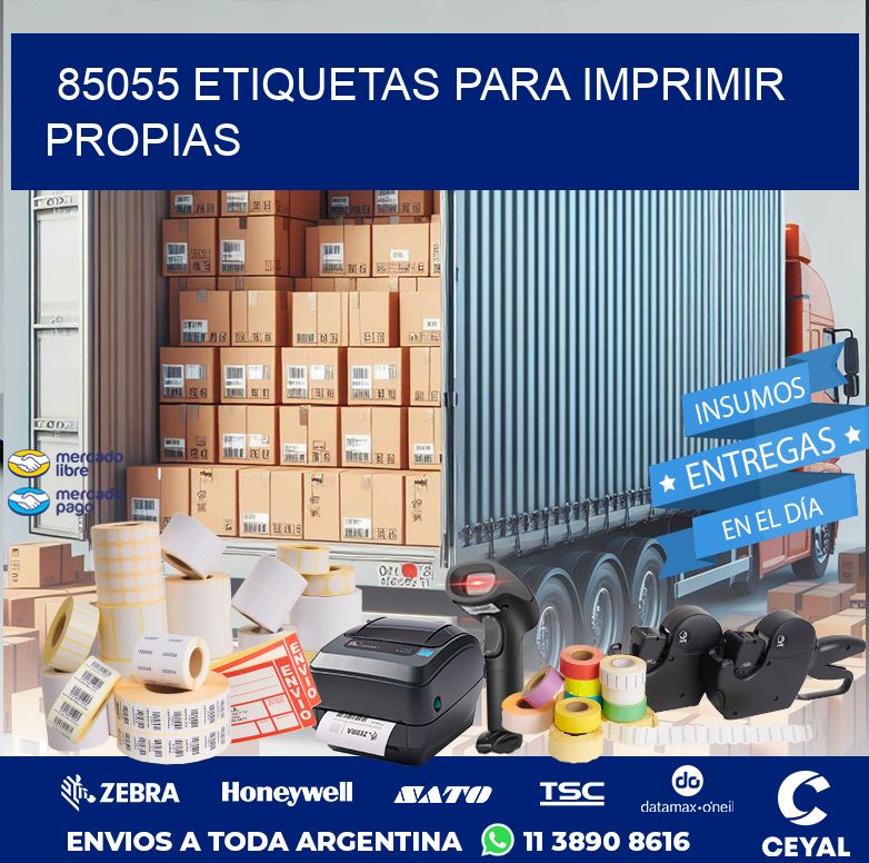 85055 ETIQUETAS PARA IMPRIMIR PROPIAS