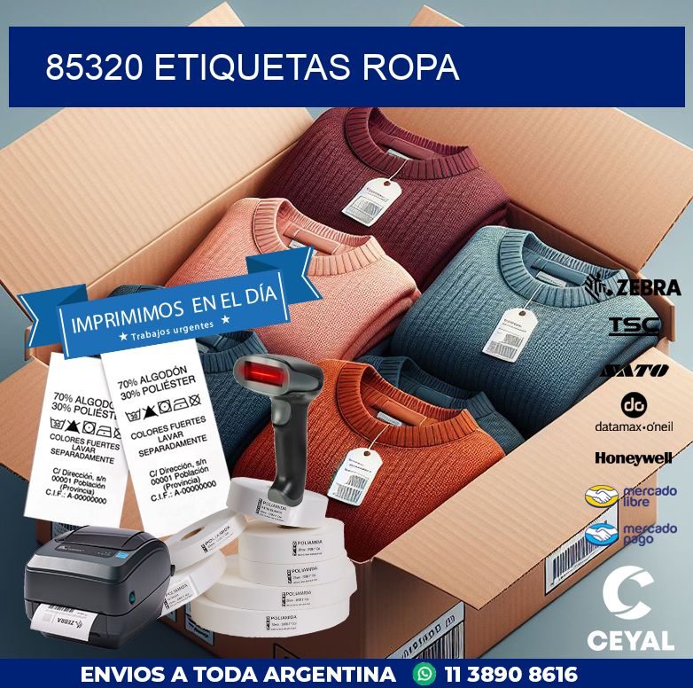 85320 ETIQUETAS ROPA