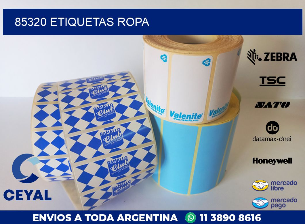 85320 ETIQUETAS ROPA