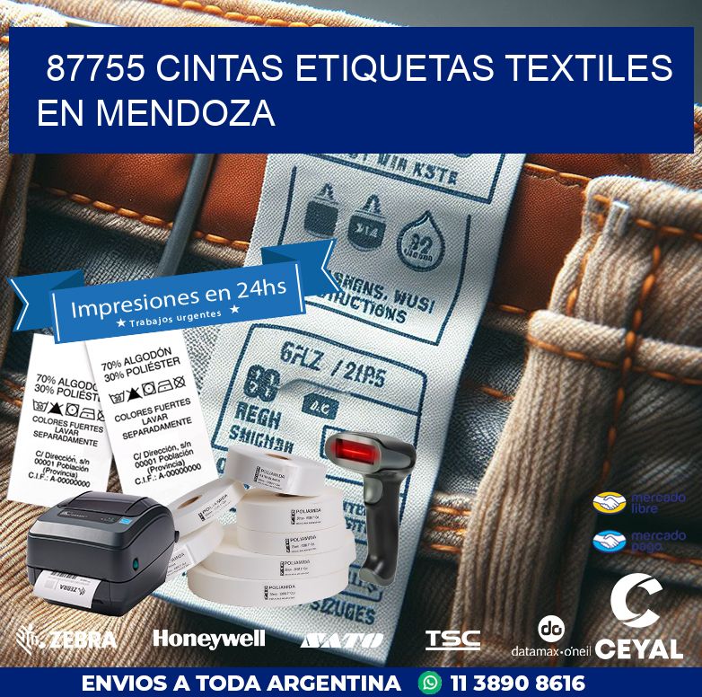 87755 CINTAS ETIQUETAS TEXTILES EN MENDOZA
