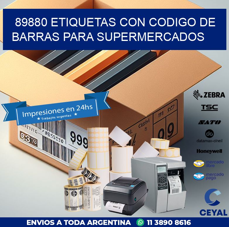 89880 ETIQUETAS CON CODIGO DE BARRAS PARA SUPERMERCADOS