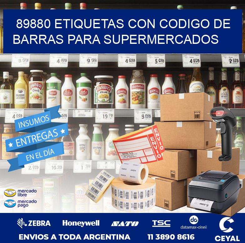 89880 ETIQUETAS CON CODIGO DE BARRAS PARA SUPERMERCADOS