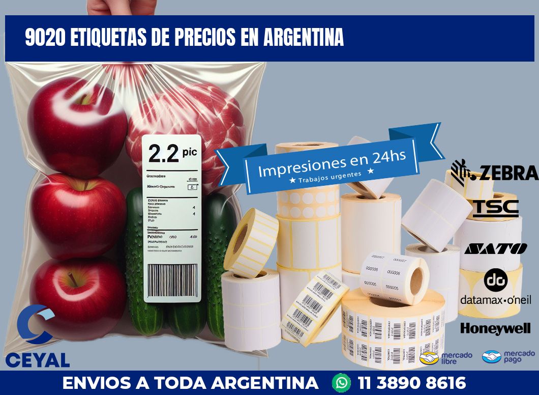 9020 ETIQUETAS DE PRECIOS EN ARGENTINA