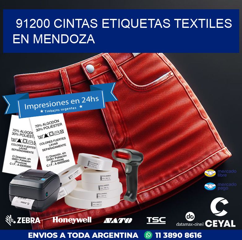 91200 CINTAS ETIQUETAS TEXTILES EN MENDOZA