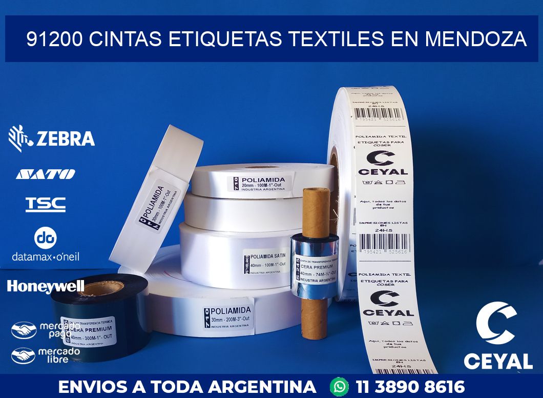 91200 CINTAS ETIQUETAS TEXTILES EN MENDOZA