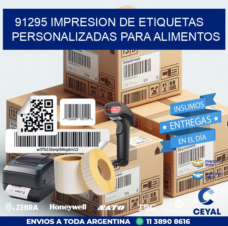 91295 IMPRESION DE ETIQUETAS PERSONALIZADAS PARA ALIMENTOS