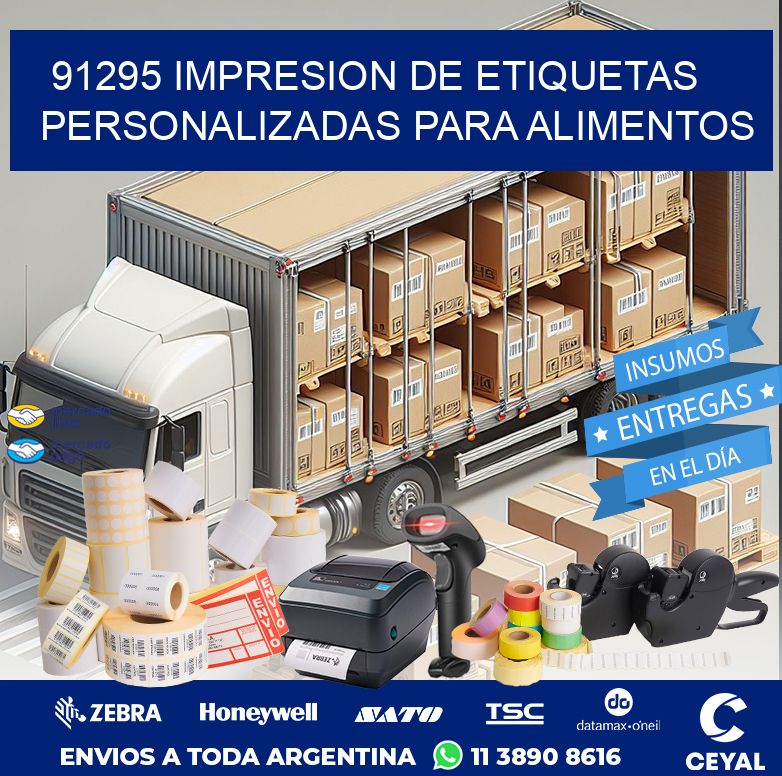 91295 IMPRESION DE ETIQUETAS PERSONALIZADAS PARA ALIMENTOS