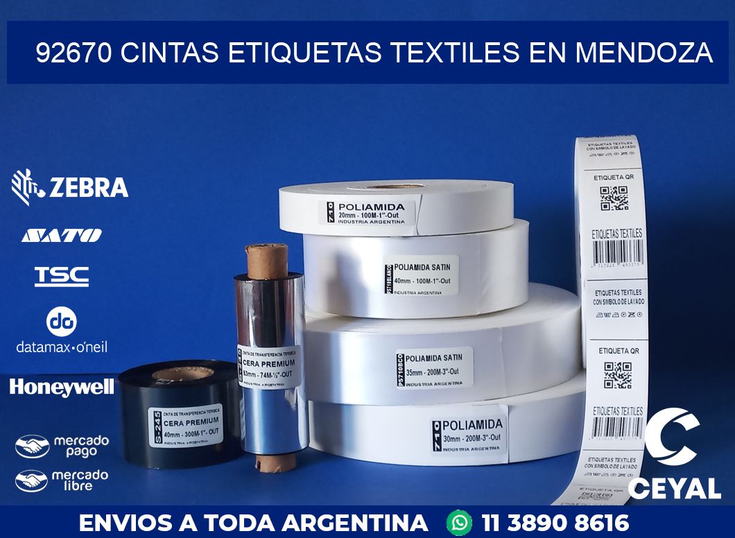 92670 CINTAS ETIQUETAS TEXTILES EN MENDOZA