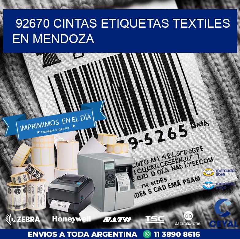 92670 CINTAS ETIQUETAS TEXTILES EN MENDOZA